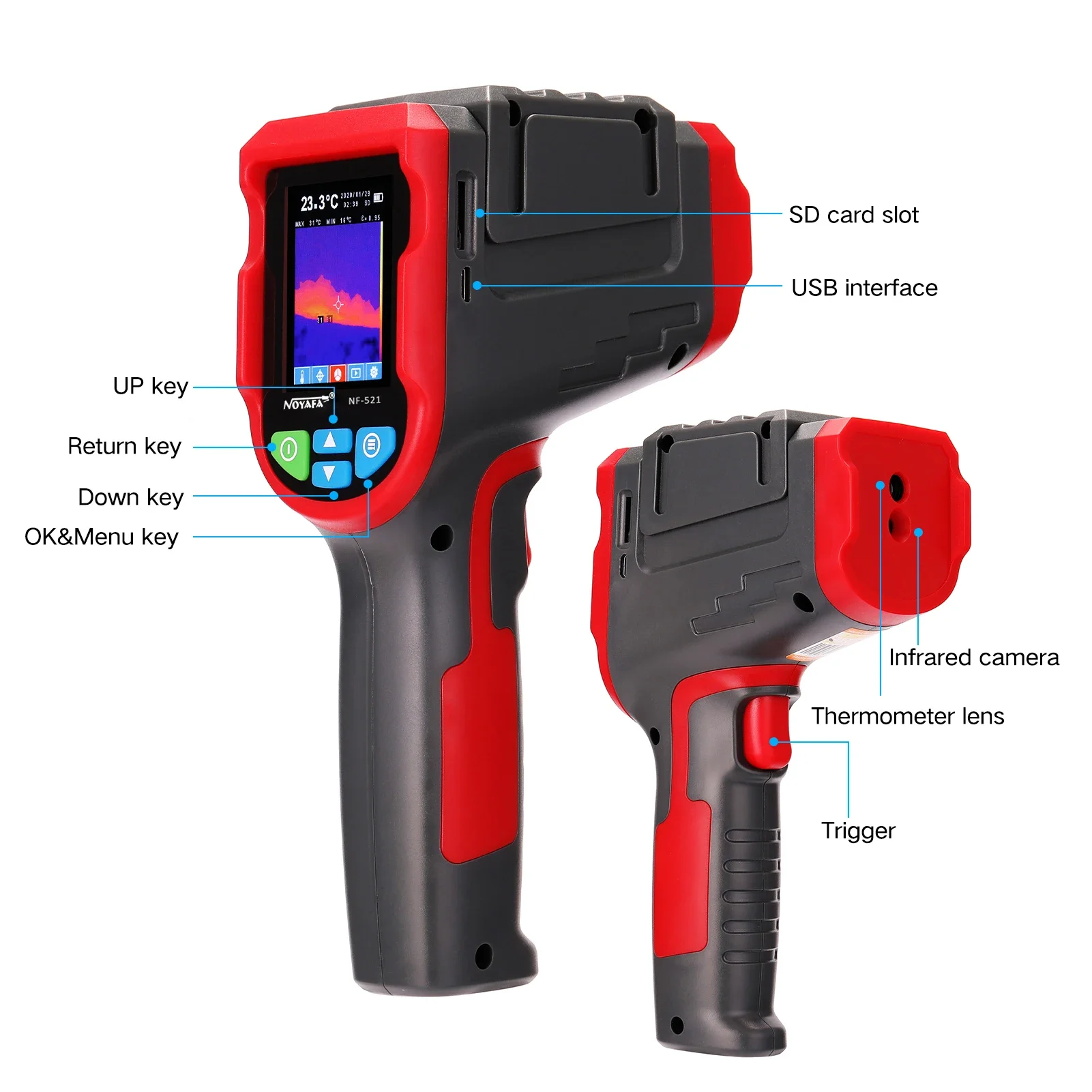 NF-521 Handheld Infrared Therm - Nf 521 Thermal Imaging Camera review and price