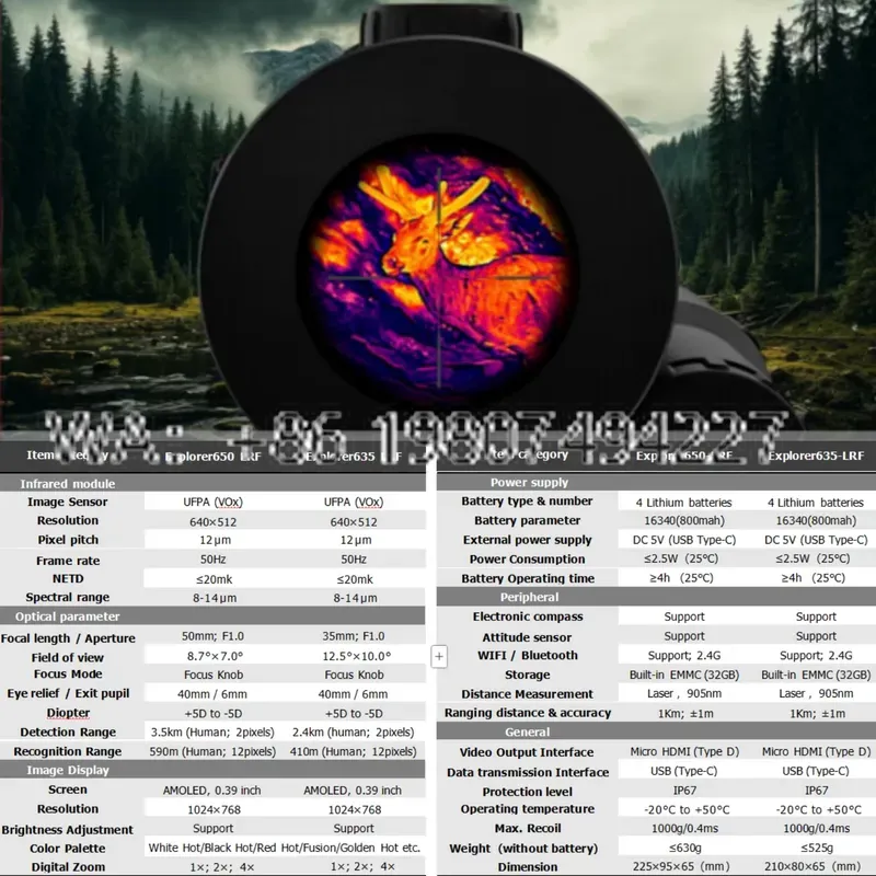 Night Vision Scope with 1000m  - Hunting Thermal Imaging Scope review and price